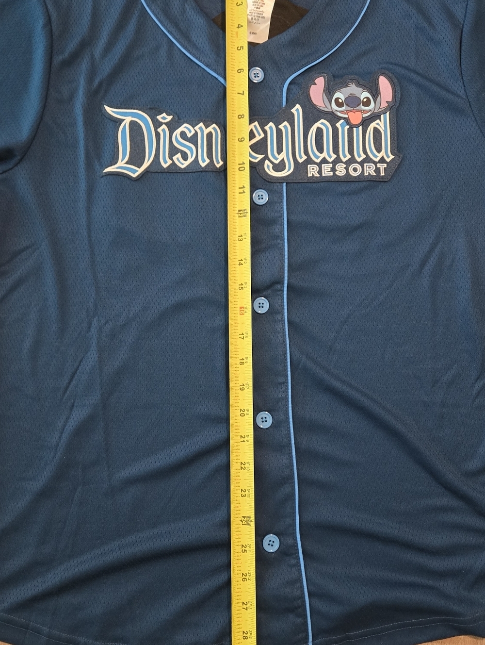 Disney Parks Blue Stitch Baseball Jersey Adult Large - Picture 8 of 9